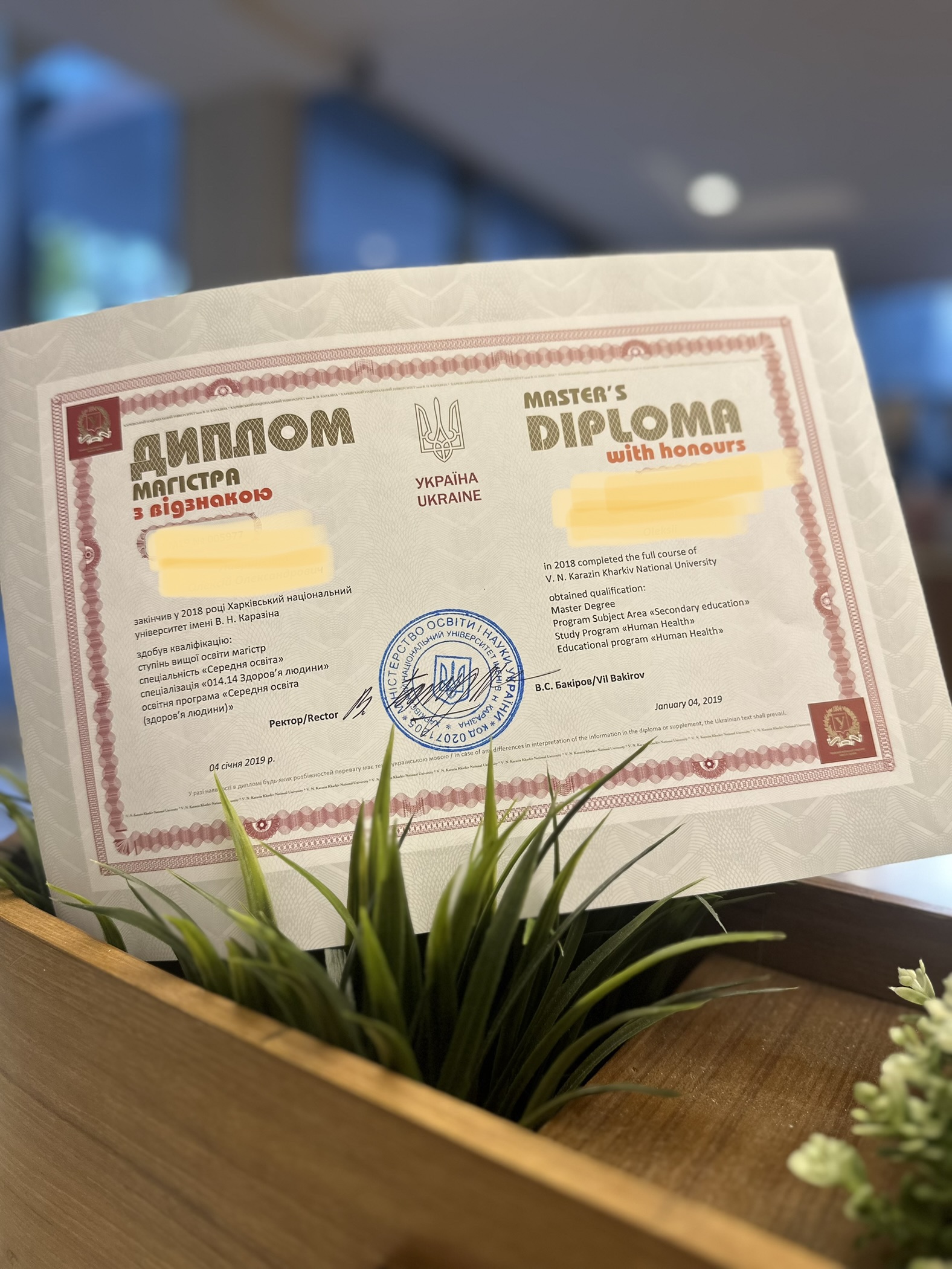 educational certificate alex healing