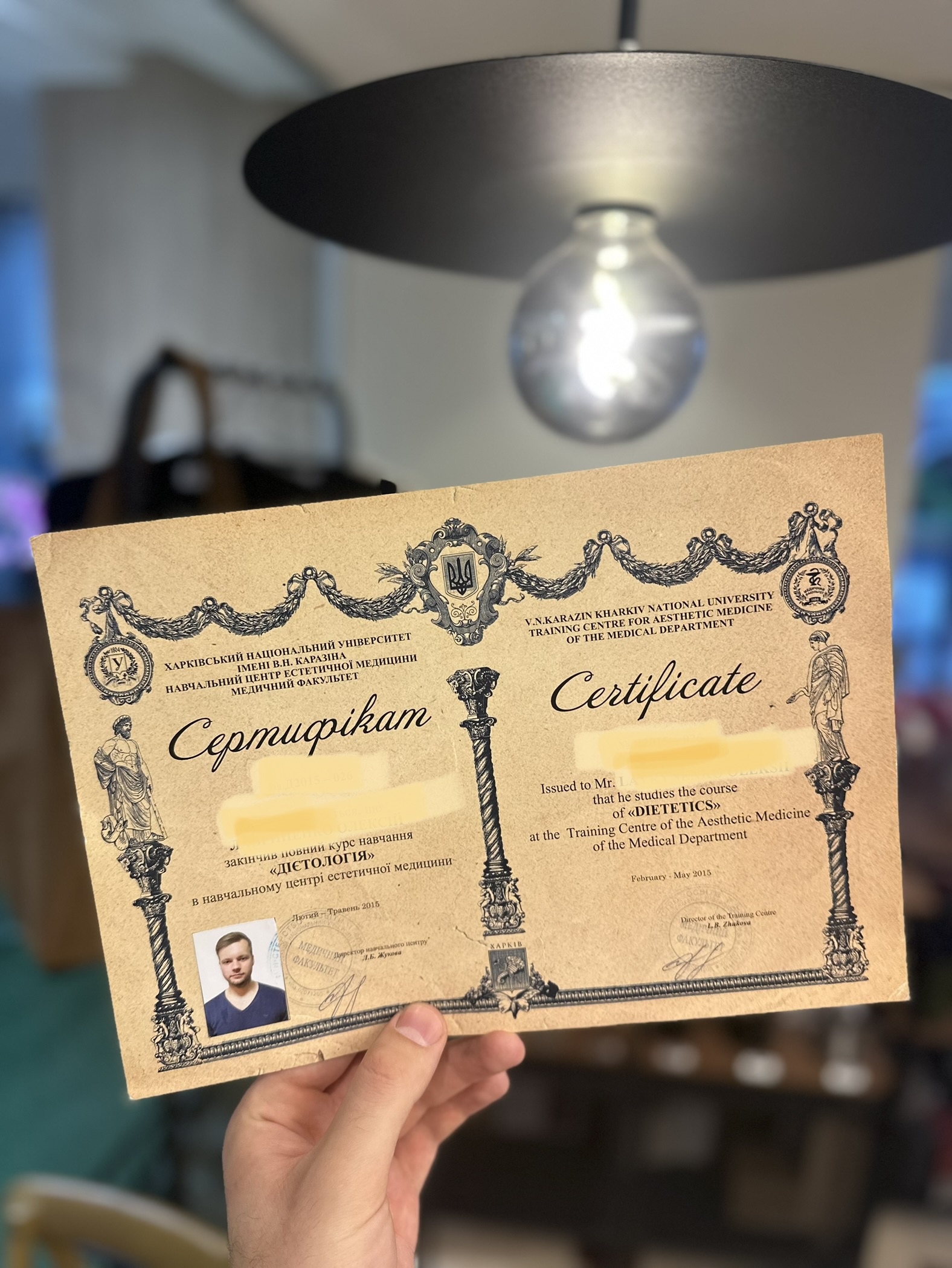 educational certificate alex healing
