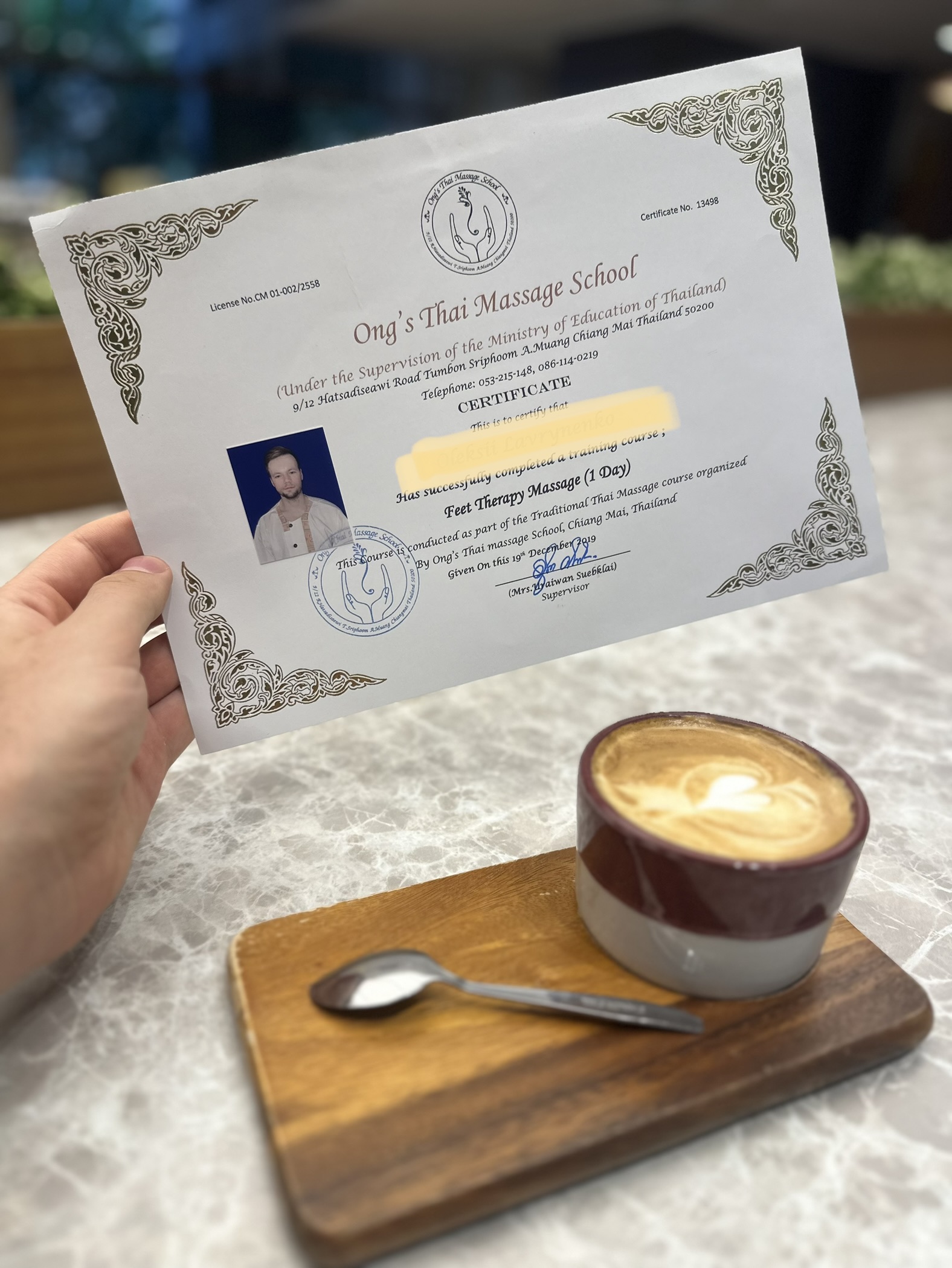 educational certificate alex healing