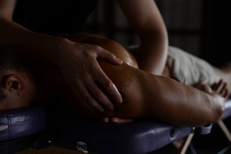 Massage with energy impact with channeling